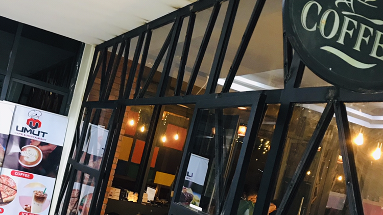 UMUT Café & Restaurant in central Kigali — a working café popular with visiting Dutch development professionals